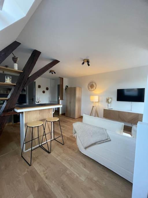 Duplex Bord De L'Eure - Parking Inclus - Jolie Vue Sur La Cathedrale Apartment Chartres Bagian luar foto
